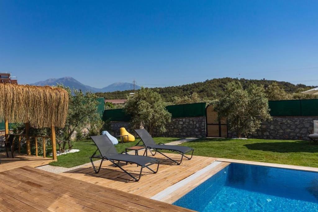 Villa Zeytin Havuzlu Jakuzili フェティエ エクステリア 写真